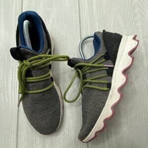 Sorel Kinetic Gray Lace-Up Low Top Sneakers Women's Size 10.5